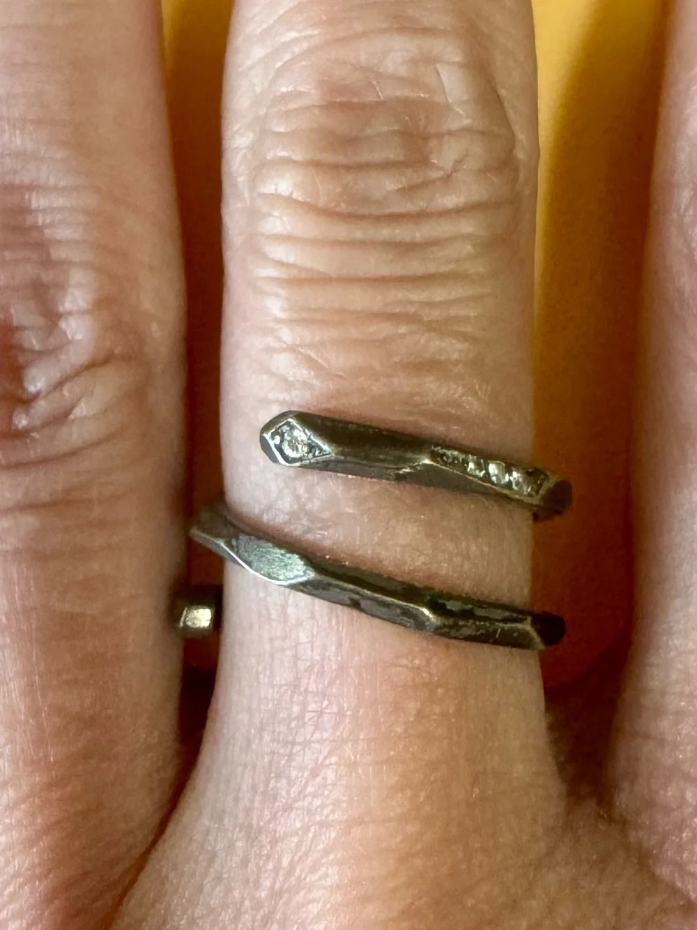 Kendra Scott Black Spiral Snake Wrap Ring